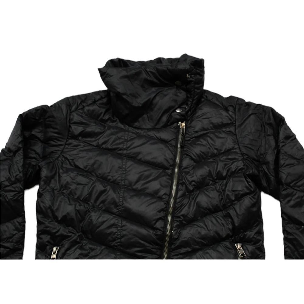 Women’s Patagonia Asymmetrical Black Puffer Long Sleeve Down SMALL - Picture 3 of 9